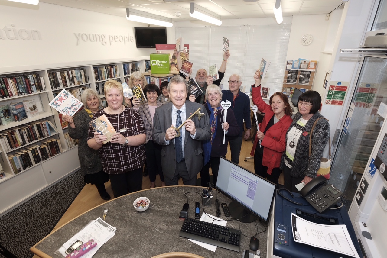 Inside the reopened Silverdale Library in 2017