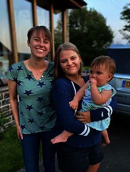 Laura, Gracie, and cousin Alice