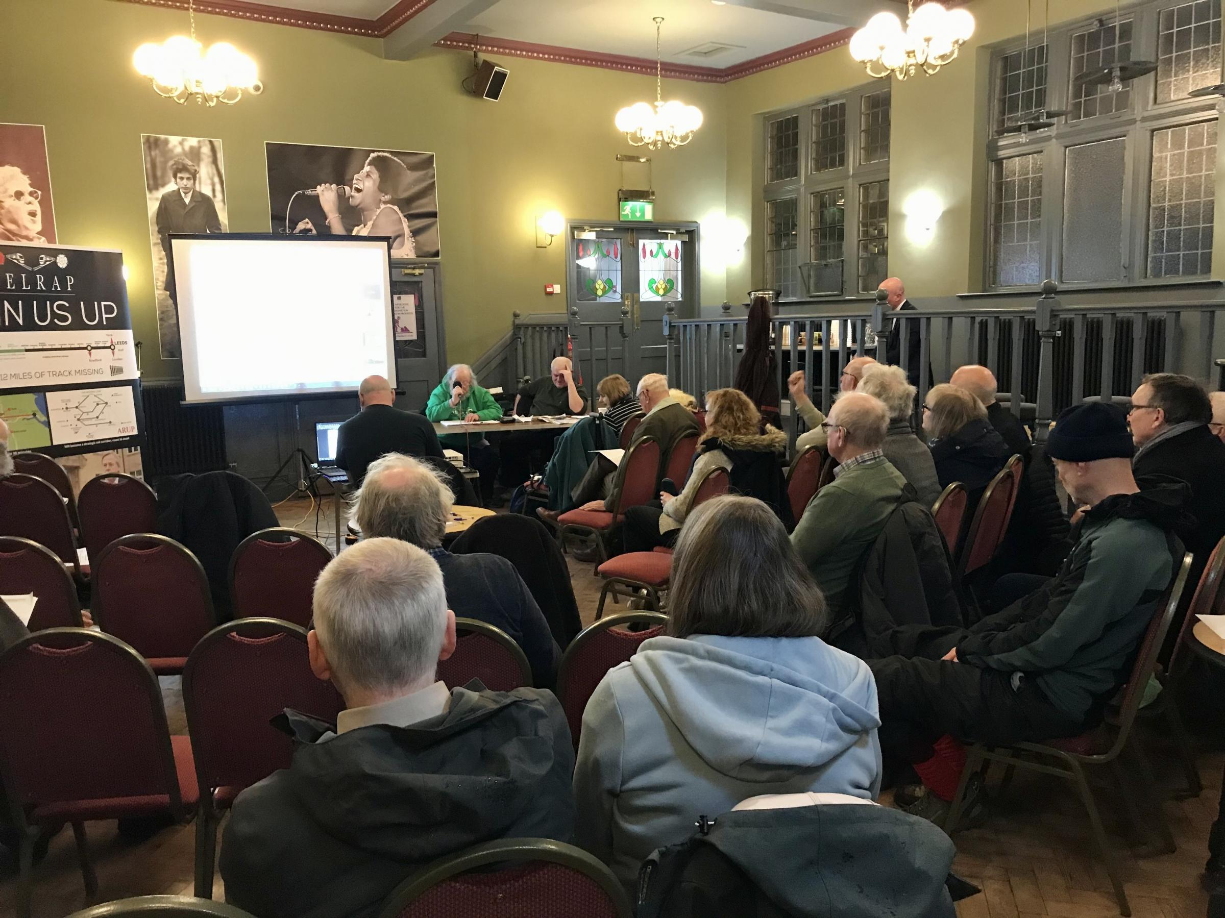 AGM at Colne, March 2023. Skipton East Lancashire Rail Action Partnership