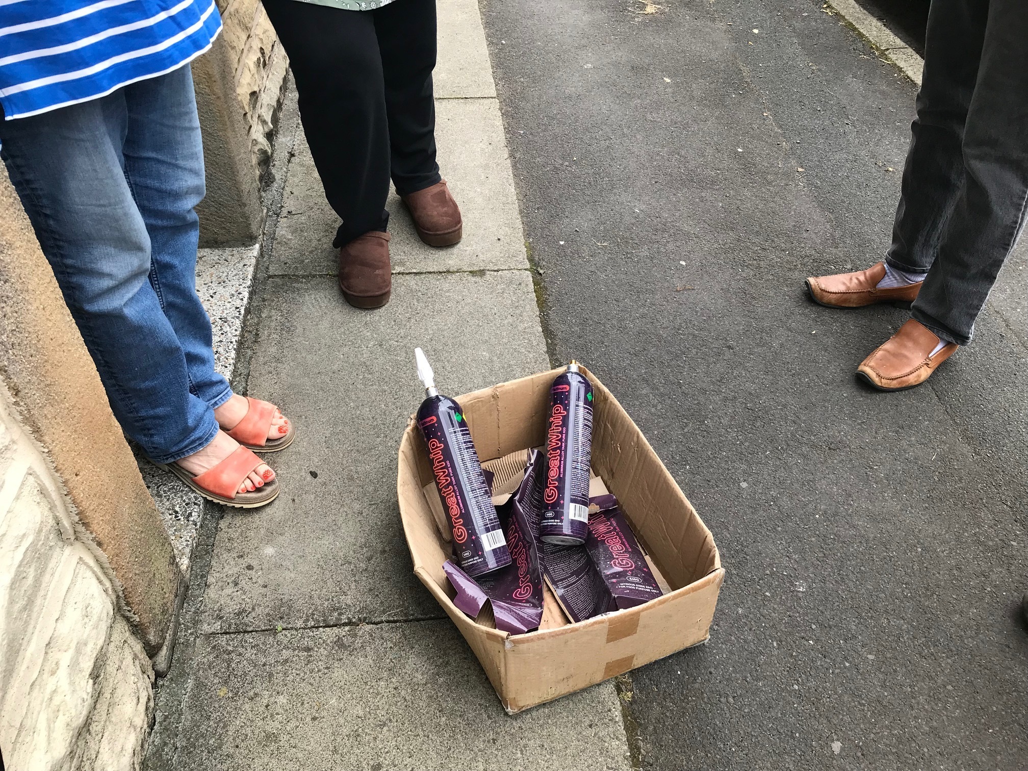 Laughing gas canisters (Picture: Robbie MacDonald)