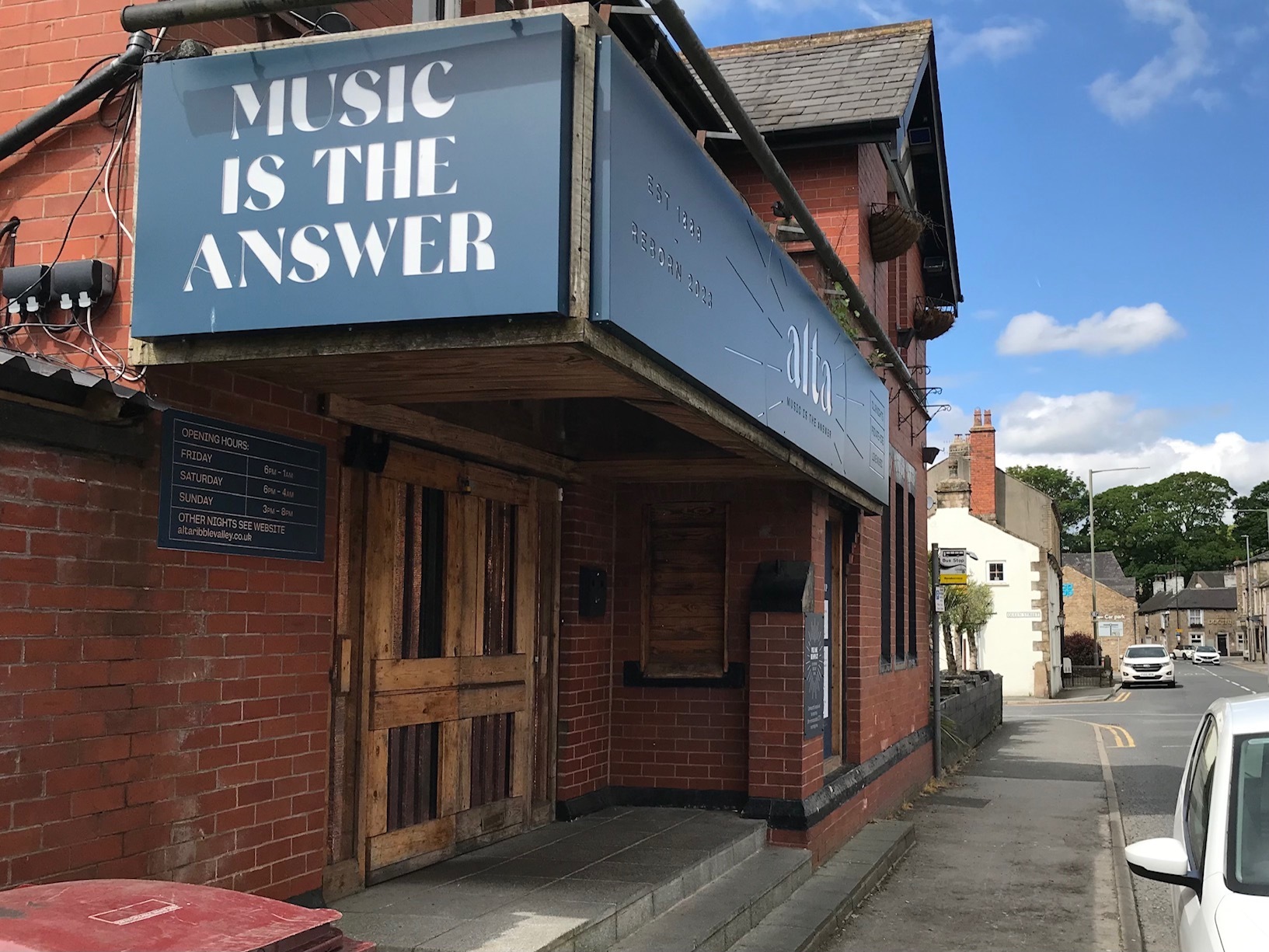 A sign at the Alta club (Picture: Robbie MacDonald)