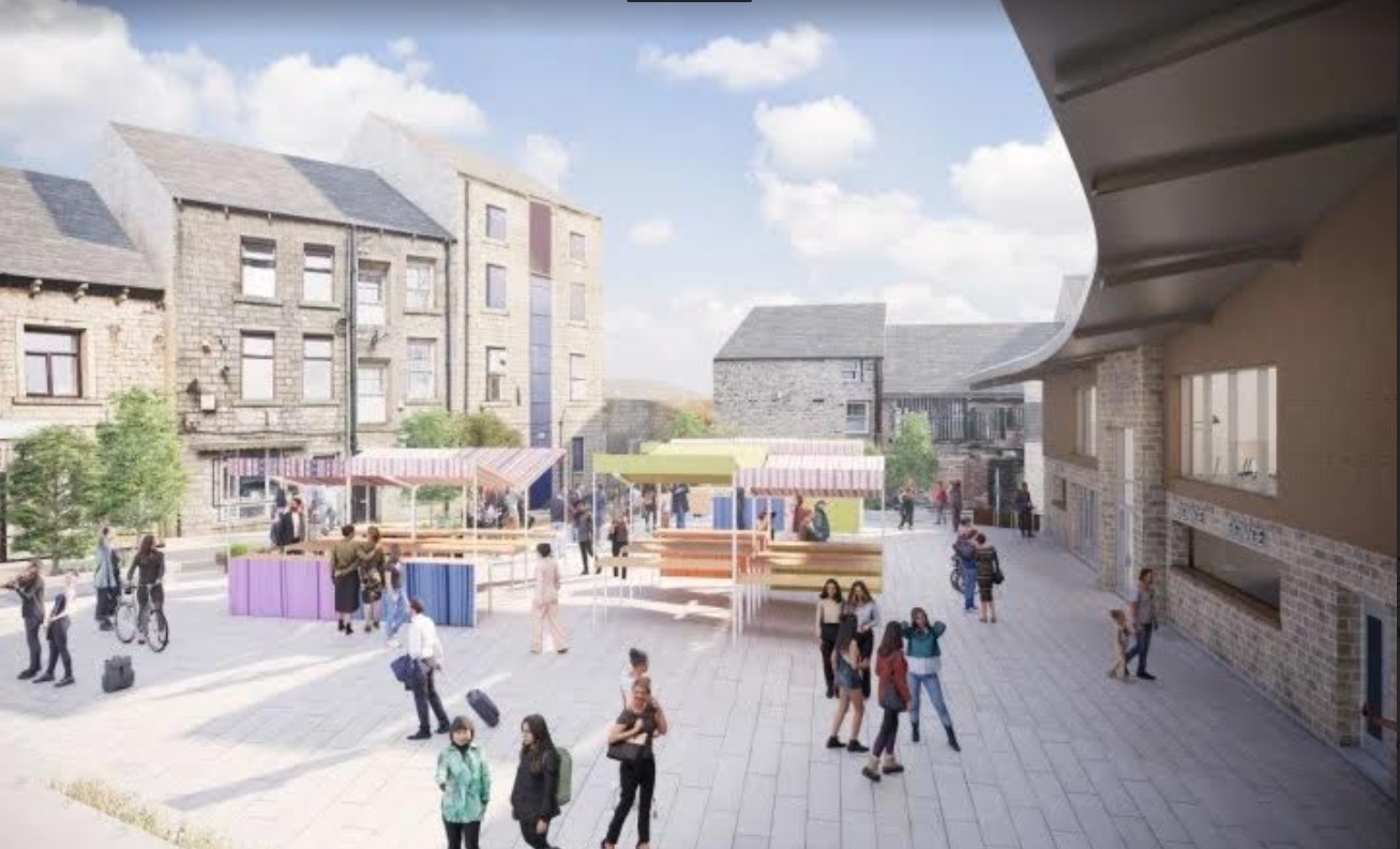 An artists impression of the new Bacup market hall (Picture: Rossendale Council)